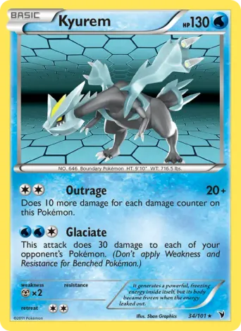 Kyurem Pokémon card #34