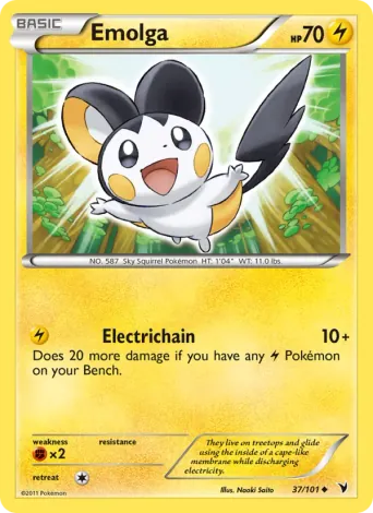 Emolga Pokémon card #37