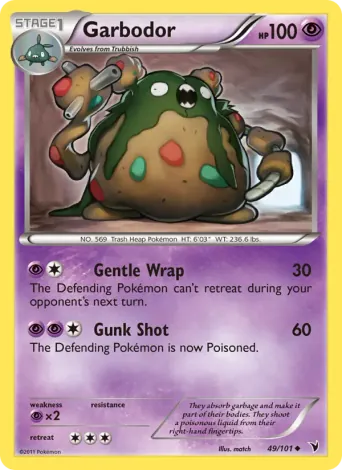 Garbodor Pokémon card #49