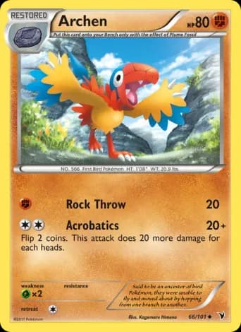 Archen Pokémon card #66