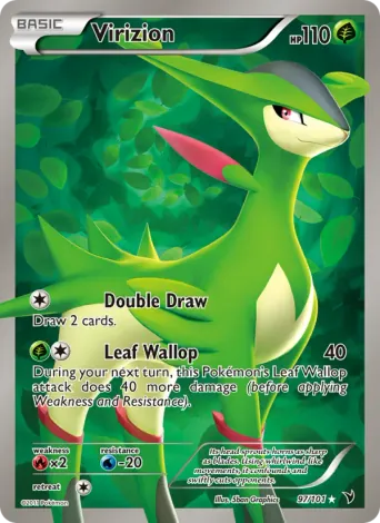 Virizion Pokémon card #97