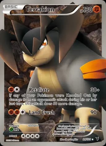 Terrakion Pokémon card #99
