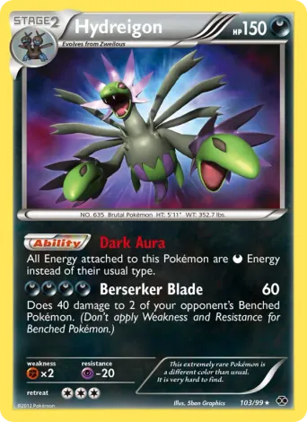 Hydreigon Pokémon card #103