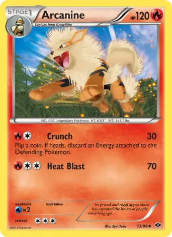 Arcanine Pokémon card #13