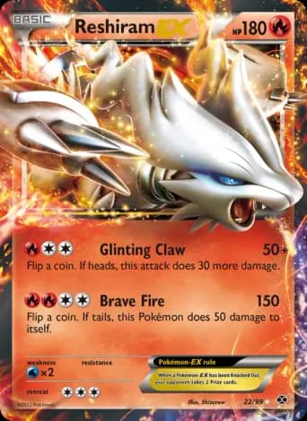 Reshiram-EX Pokémon card #22