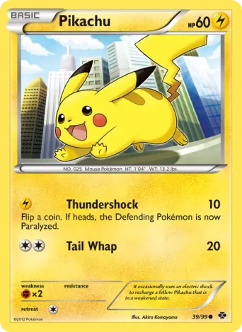 Pikachu Pokémon card #39
