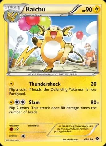 Raichu Pokémon card #40