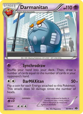 Darmanitan Pokémon card #60