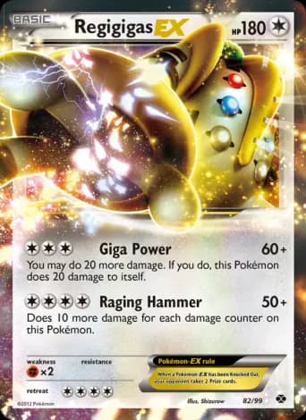 Regigigas-EX Pokémon card #82