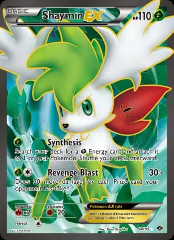 Shaymin-EX Pokémon card #94
