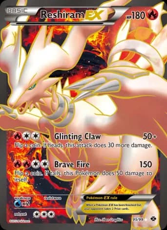 Reshiram-EX Pokémon card #95