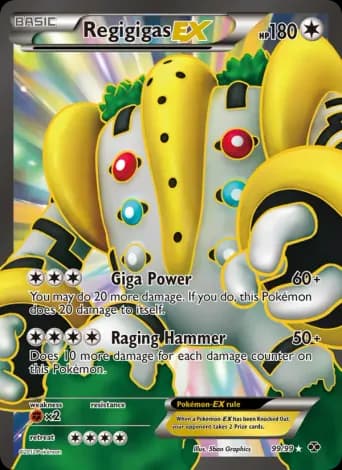 Regigigas-EX Pokémon card #99
