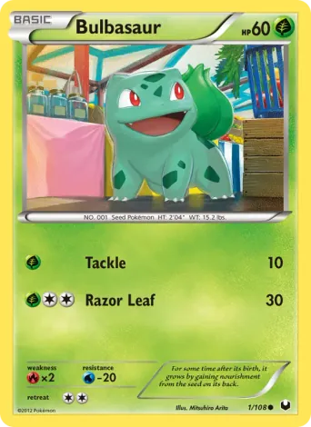 Bulbasaur Pokémon card #1