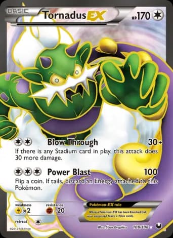 Tornadus-EX Pokémon card #108