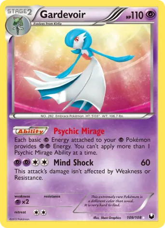 Gardevoir Pokémon card #109