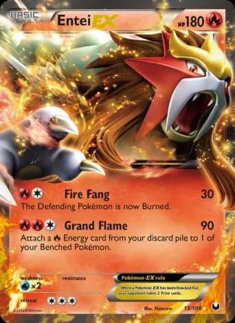 Entei-EX Pokémon card #13