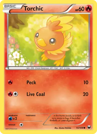 Torchic Pokémon card #15
