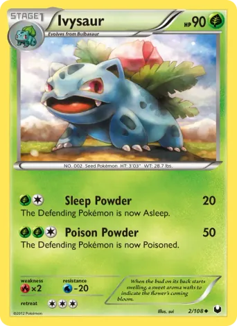 Ivysaur Pokémon card #2