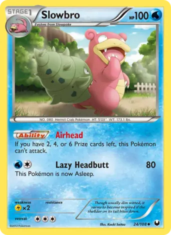 Slowbro Pokémon card #24