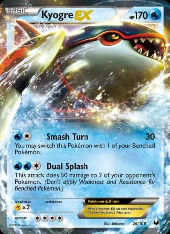 Kyogre-EX Pokémon card #26