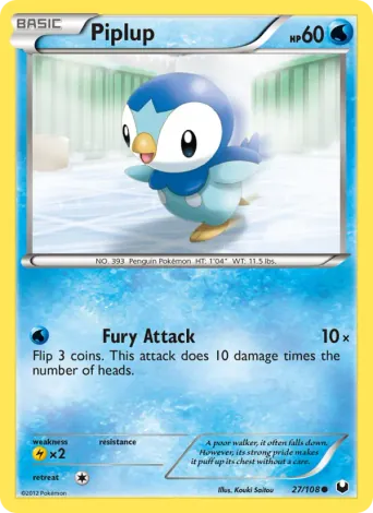 Piplup Pokémon card #27