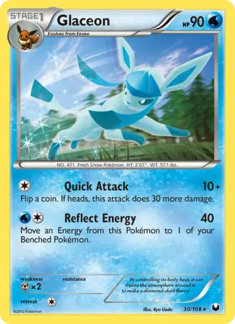 Glaceon Pokémon card #30