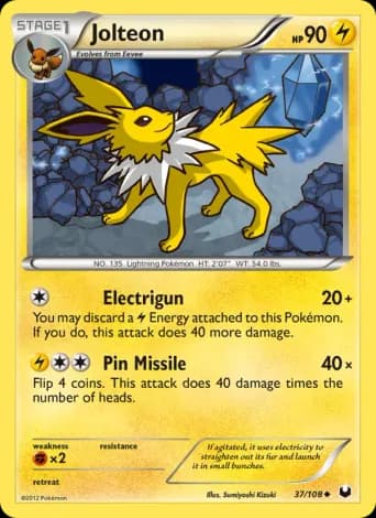 Jolteon Pokémon card #37