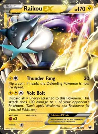 Raikou-EX Pokémon card #38
