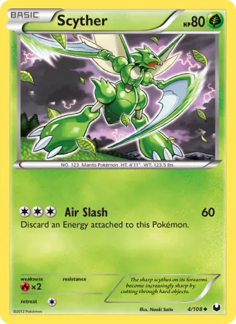 Scyther Pokémon card #4