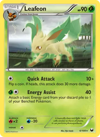 Leafeon Pokémon card #6