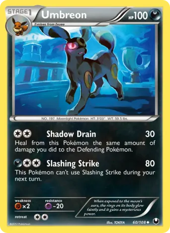 Umbreon Pokémon card #60
