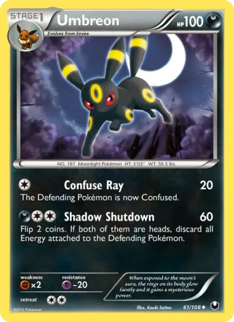 Umbreon Pokémon card #61