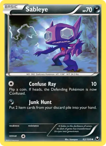Sableye Pokémon card #62