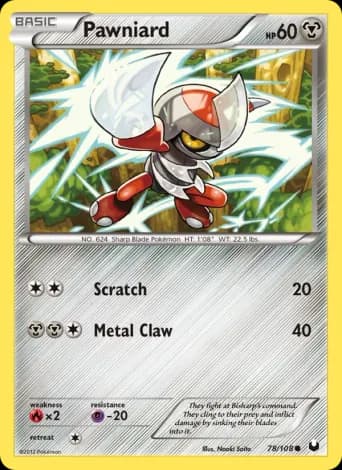 Pawniard Pokémon card #78