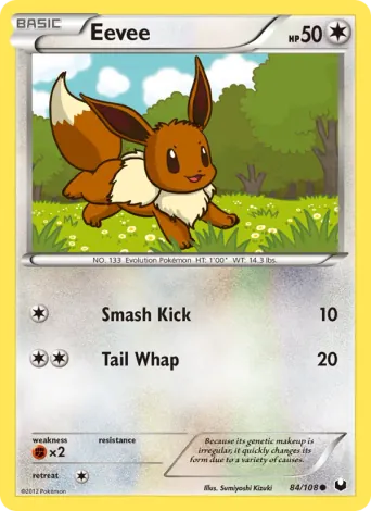 Eevee Pokémon card #84