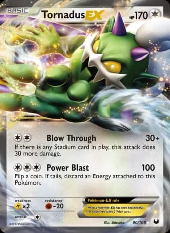 Tornadus-EX Pokémon card #90