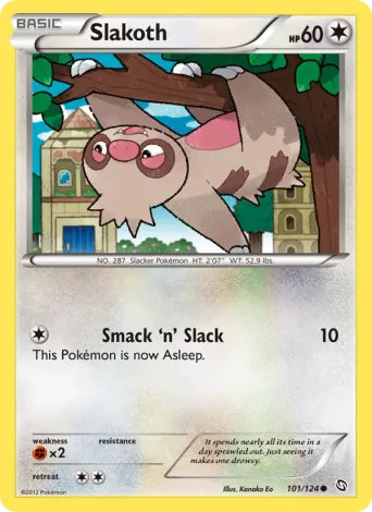Slakoth Pokémon card #101