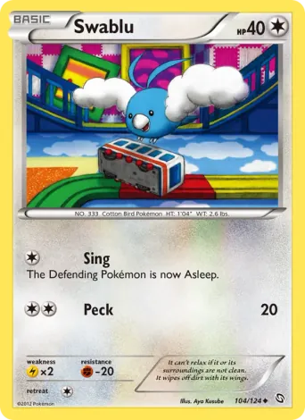 Swablu Pokémon card #104
