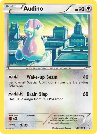 Audino Pokémon card #108