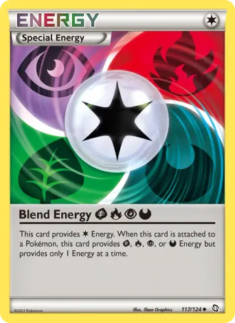 Blend Energy Grass Fire Psychic Darkness Pokémon card #117