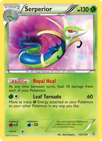 Serperior Pokémon card #125