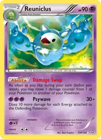 Reuniclus Pokémon card #126