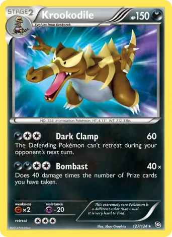 Krookodile Pokémon card #127