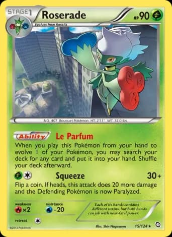 Roserade Pokémon card #15