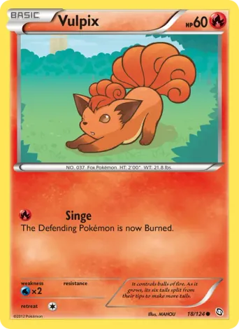 Vulpix Pokémon card #18