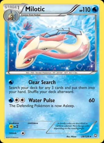 Milotic Pokémon card #28