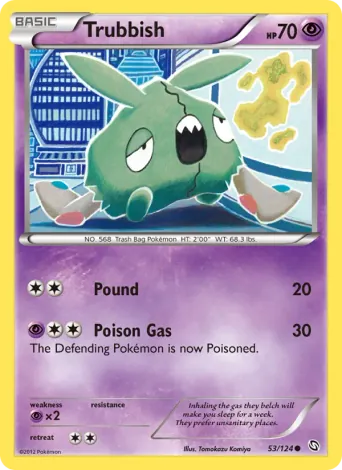 Trubbish Pokémon card #53