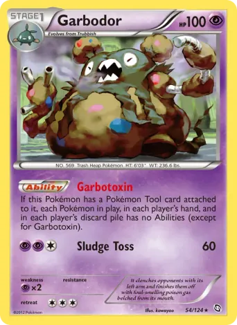 Garbodor Pokémon card #54