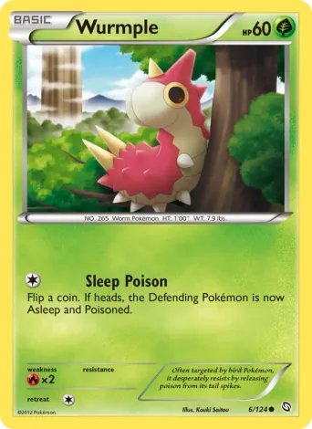 Wurmple Pokémon card #6