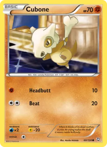 Cubone Pokémon card #60